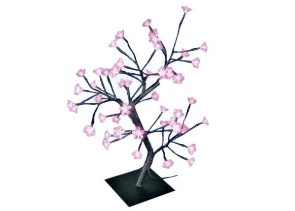 Светодиодное дерево 35x20x45см Uniel ULD-T3545-048/SBA PINK IP20 SAKURA UL-00001401