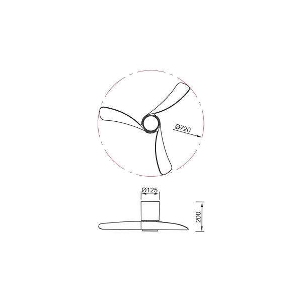 Люстра-вентилятор Mantra NEMO XS 9054