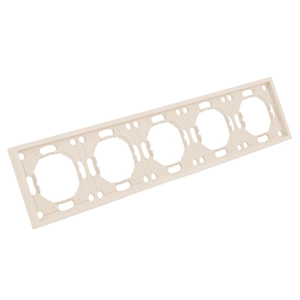 Рамка Stekker, PFR00-5005-08 5-местная Эмили, кашемир, soft touch 49914