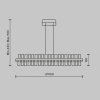 Подвесная светодиодная люстра Maytoni Mirage MOD173PL-L48BS3K