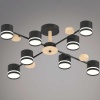 Люстра Reluce 68730-0.3-08 GX53 BK+WOOD