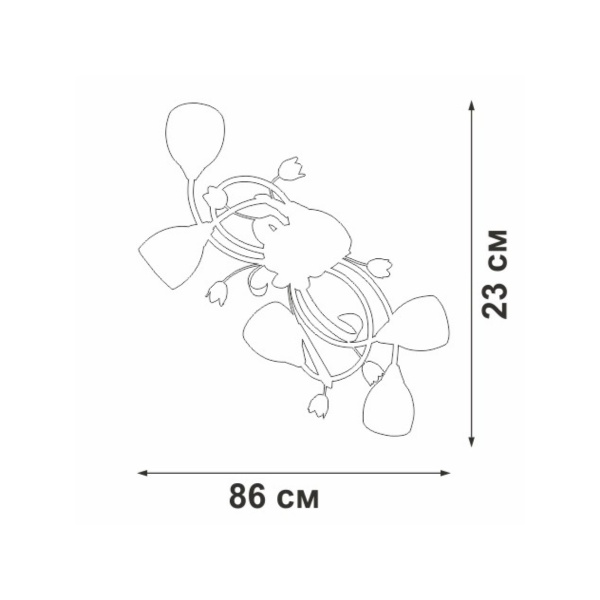 Потолочная люстра Vitaluce V1467-0/6PL