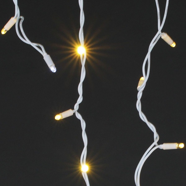 Cветодиодная гирлянда Sneha бахрома 230V теплый белый мерцающий A-510 WW/W FLASH
