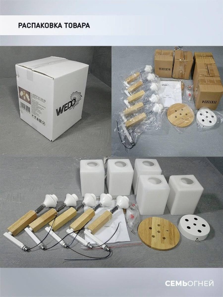 Потолочная люстра Seven Fires Melvill WD3505/5C-WT