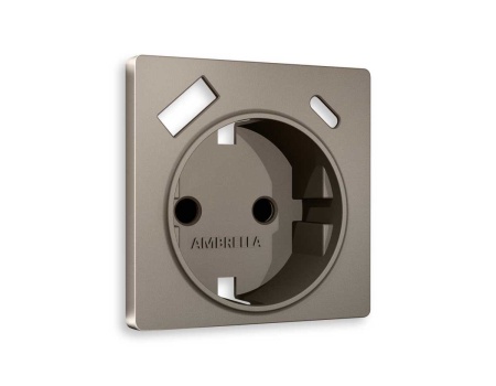 Лицевая панель розетки AMBRELLA VOLT AP6400