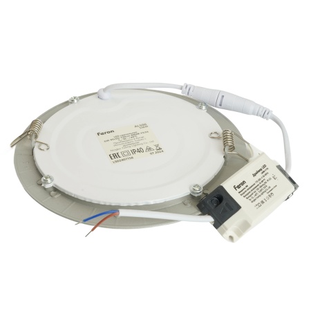 Светодиодный светильник Feron AL500 встраиваемый 6W 4000K серый 51610