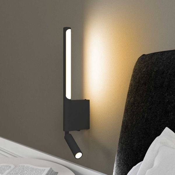 Настенный светодиодный светильник Elektrostandard Sarca LED черный 4000К 40111/LED a063692