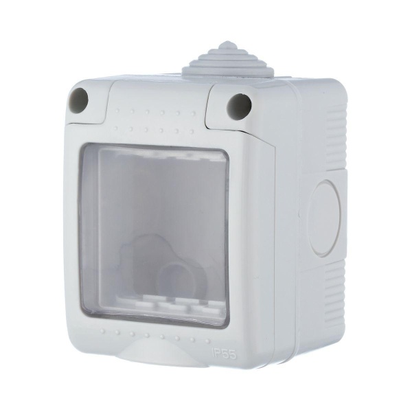 Коробка для открытого монтажа LK Studio LK45 с панелью серый 855003-1 Коробка для открытого монтажа LK Studio LK45 с панелью серый 855003-1