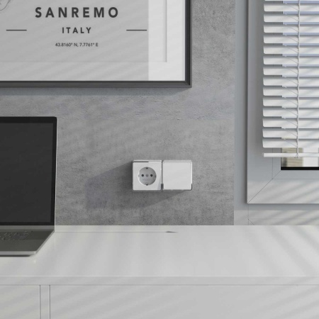 Выключатель одноклавишный Werkel Gallant белый W5010001 4690389163692