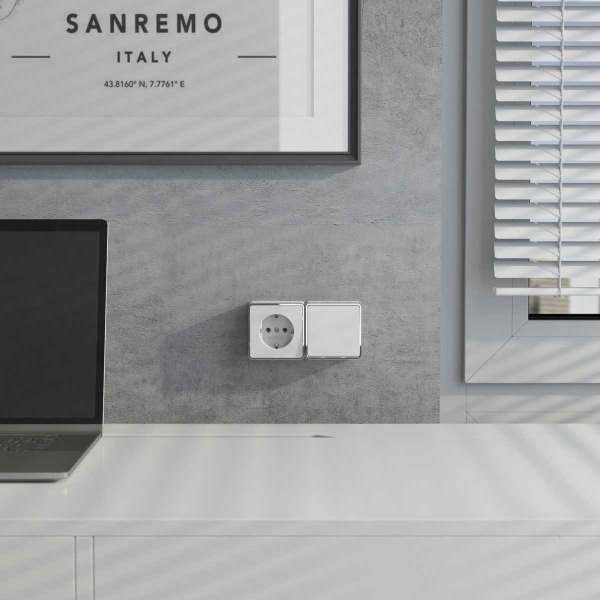 Выключатель одноклавишный Werkel Gallant белый W5010001 4690389163692