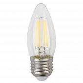 Лампа светодиодная филаментная ЭРА E27 5W 2700K прозрачная F-LED B35-5W-827-E27