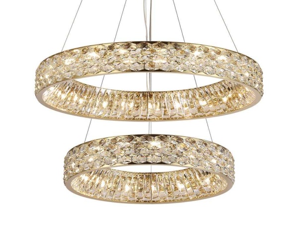 Вертикальная композиция Newport 8530 из двух колец золото №165 S8530_165G