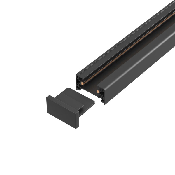 Шинопровод однофазный с питанием и заглушкой Crystal Lux CLT 0.11 01 L1000 BL