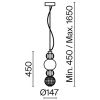 Подвесной светодиодный светильник Maytoni Collar P069PL-L17G3K