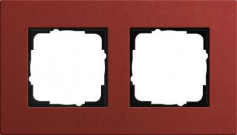 Рамка 2-постовая Gira Esprit Lenoleum-Multiplex красный 0212229