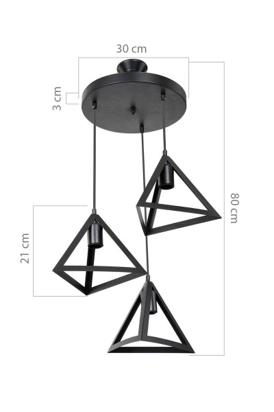 Подвесная люстра Toplight Cherise TL1605H-03BK