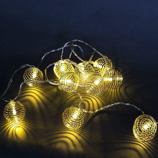 Cветодиодная гирлянда Sneha Шарик 230V теплый белый статичный A-467