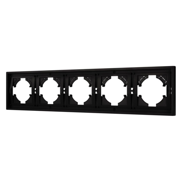Рамка пластиковая FRM-TENDO-PL-5-BK Arlight 053852