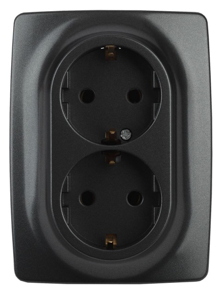 Розетка ЭРА 12 2x2P E Schuko со шторками 16A 250V 12-2108-05 Б0036446 Розетка ЭРА 12 2x2P E Schuko со шторками 16A 250V 12-2108-05 Б0036446