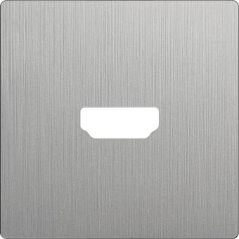 Накладка для розетки HDMI серебряный рифленый WL09-HDMI-CP 4690389128318