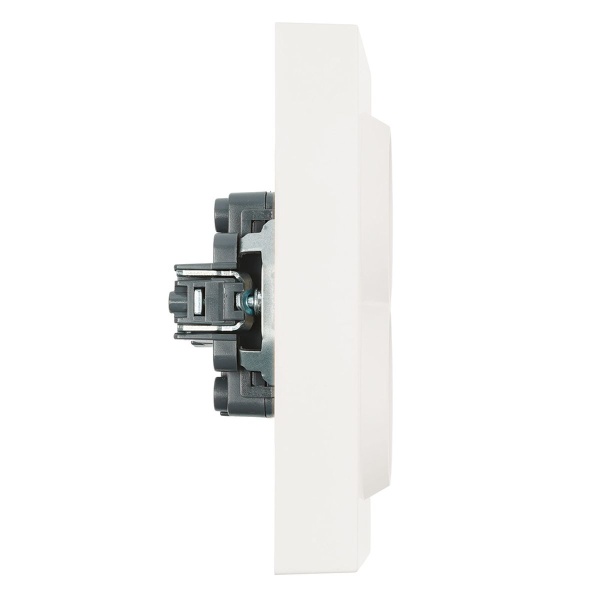 Розетка двойная 2P+PE Stekker Эмили со шторками белый фарфор RST16-5114-01 49882