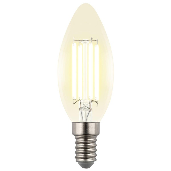 Лампа светодиодная Uniel E14 4W 3000K прозрачная LED-C35-4W/3000K/E14/CL GLY01TR UL-00011936
