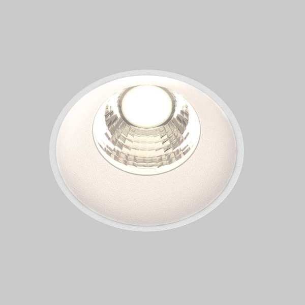 Встраиваемый светодиодный светильник Maytoni Round DL058-7W4K-TRS-W