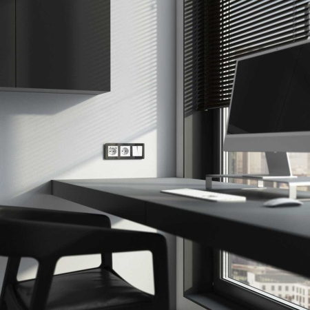 Выключатель Werkel двухклавишный проходной с подсветкой белый W1122101 4690389155222