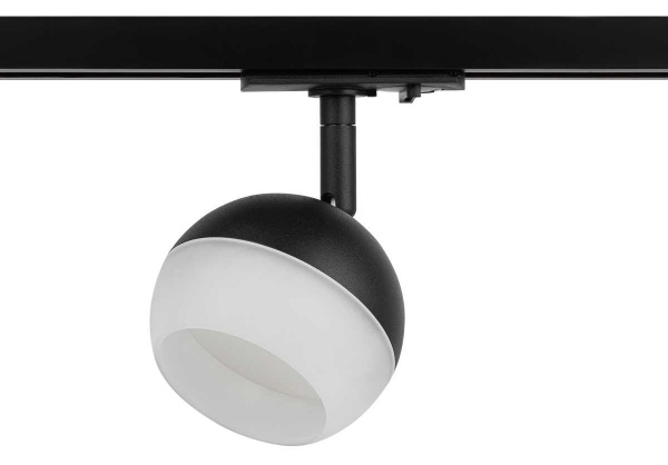 Трековый светильник однофазный ЭРА Round TR46-GX53 BK Б0054153