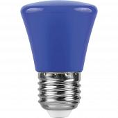 Лампа светодиодная Feron E27 1W синий Грибок Матовая LB-372 25913