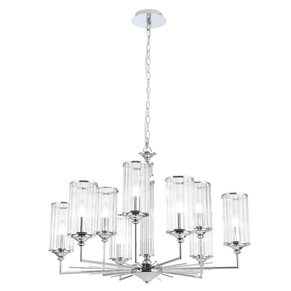 Подвесная люстра Crystal Lux Gloria SP9 Chrome