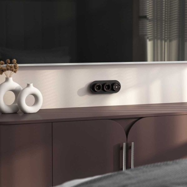 W5683014/ ТВ розетка (коричневый) Ретро