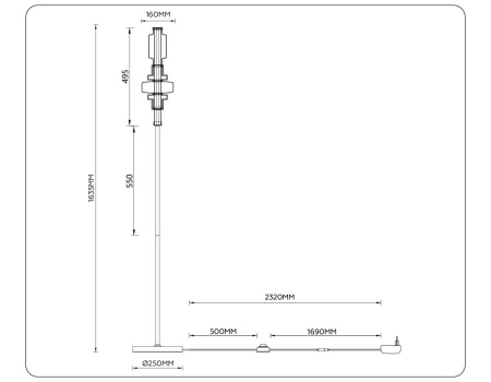 Торшер Ambrella Light HIGH LIGHT LH53132