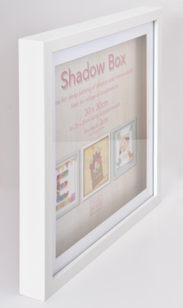 Фоторамка Innova PI09910 Ф/рамка 30*30cm Shadow Box White (окно 25*25см), белый, МДФ (6/240) Б0046305
