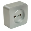 Розетка 2P Stekker София серебро MST10-11-03 49325