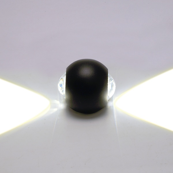 Светодиодный светильник стационарный Feron AL51 2*1W 4000K черный 51130