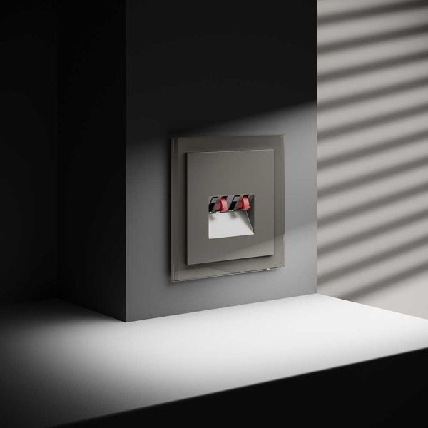 Розетка акустическая встраиваемая Voltum S70 4-местная, (шелк) VLS060304