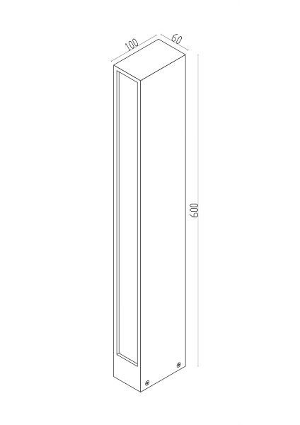 Уличный светодиодный светильник Maytoni Hof O422FL-L12GF