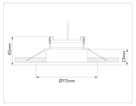 Встраиваемый светильник Ambrella light TECHNO SPOT TN51913