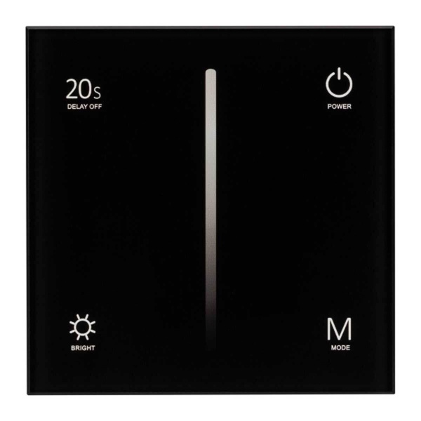 Панель управления Arlight Smart-P6-DIM-G-IN Black 034780 Панель управления Arlight Smart-P6-DIM-G-IN Black 034780