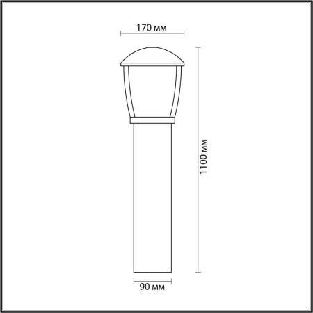 Уличный светильник Odeon Light Nature Tako 4051/1F