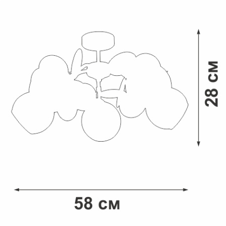 Люстра Vitaluce V2058-0/5PL
