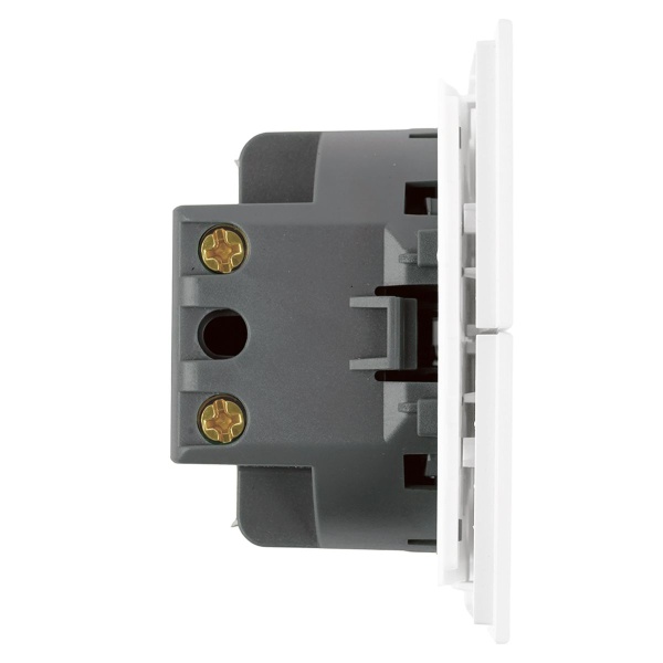 Выключатель 2-клавишный c индикатором (механизм), Stekker, 250В, 10А Мия, RSW10-3102-01, белая магнолия 50432