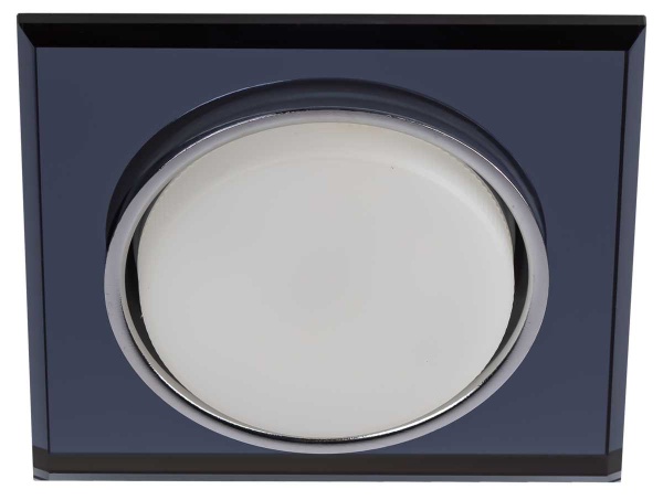 Светильник встраиваемый cо светодиодной подсветкой ЭРА DK LD50 BK под лампу GX53 черный Б0057473