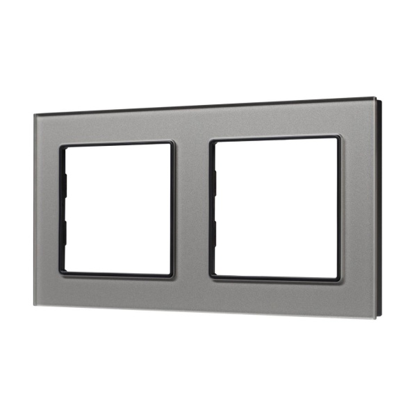 Рамка стеклянная FRM-GLARE-GS-2-GR Arlight 043798