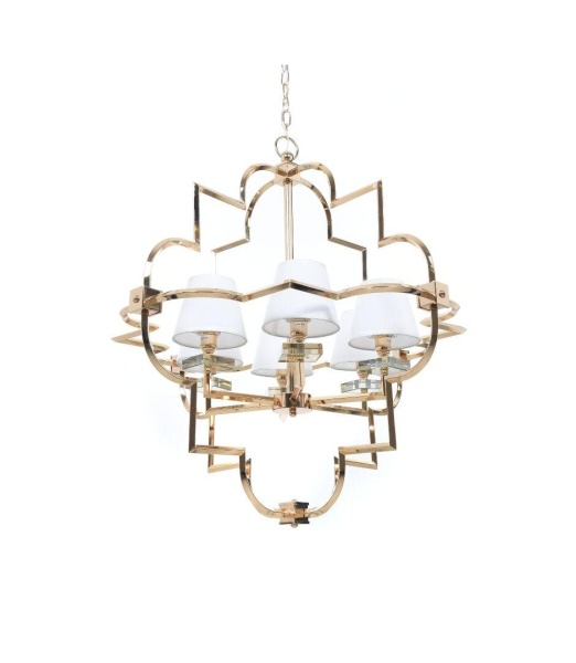 Подвесная люстра Lumina Deco Baltimore LDP 8020-6 GD+WT