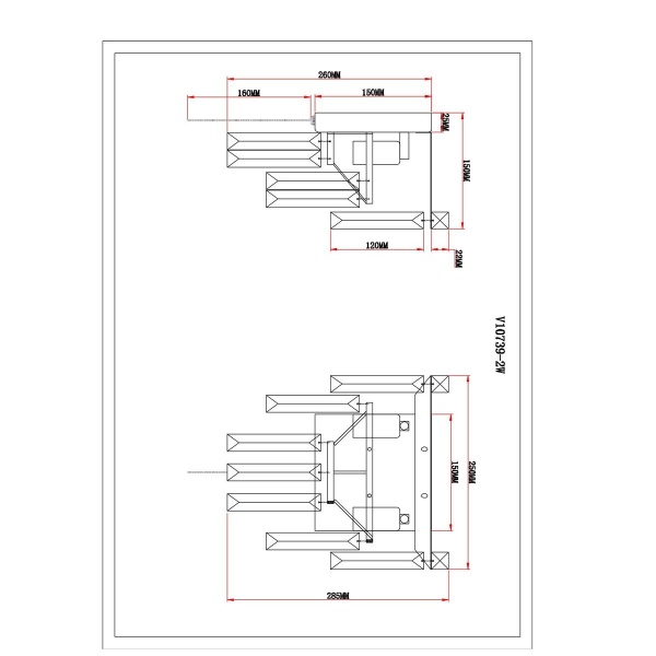 Настенный светильник Moderli Crystal V10739-2W
