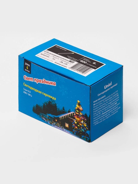 Светодиодная гирлянда Uniel 220V теплый белый ULD-S0600-400/DTA Warm White IP20 Firecracker UL-00005480