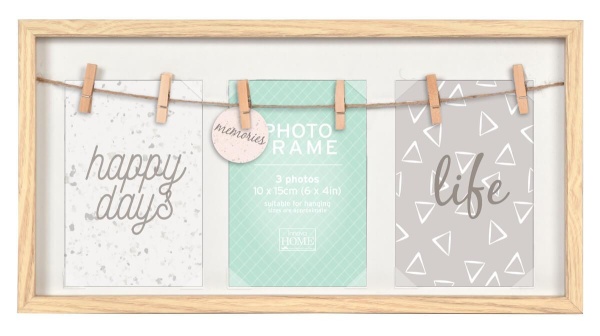 Фоторамка Innova PI08352 Ф/рамка 3 x 10*15 или 2 х 13*18 Modena бежевая, МДФ (6/168) Б0031986