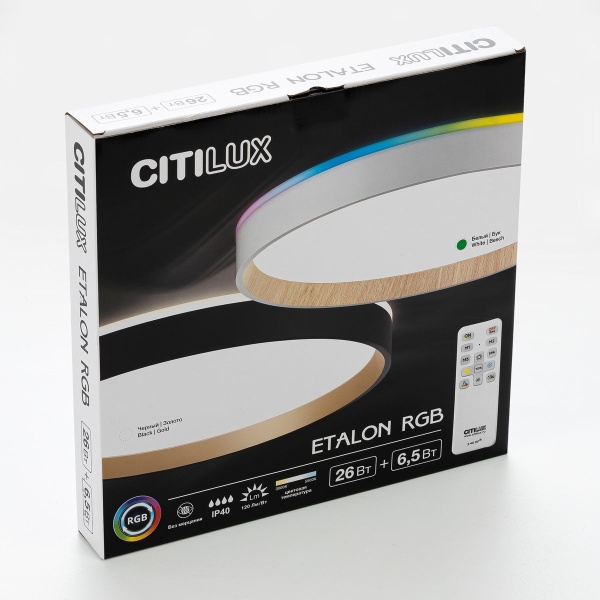 Потолочный светодиодный светильник Citilux Etalon CL750320R Потолочный светодиодный светильник Citilux Etalon CL750320R